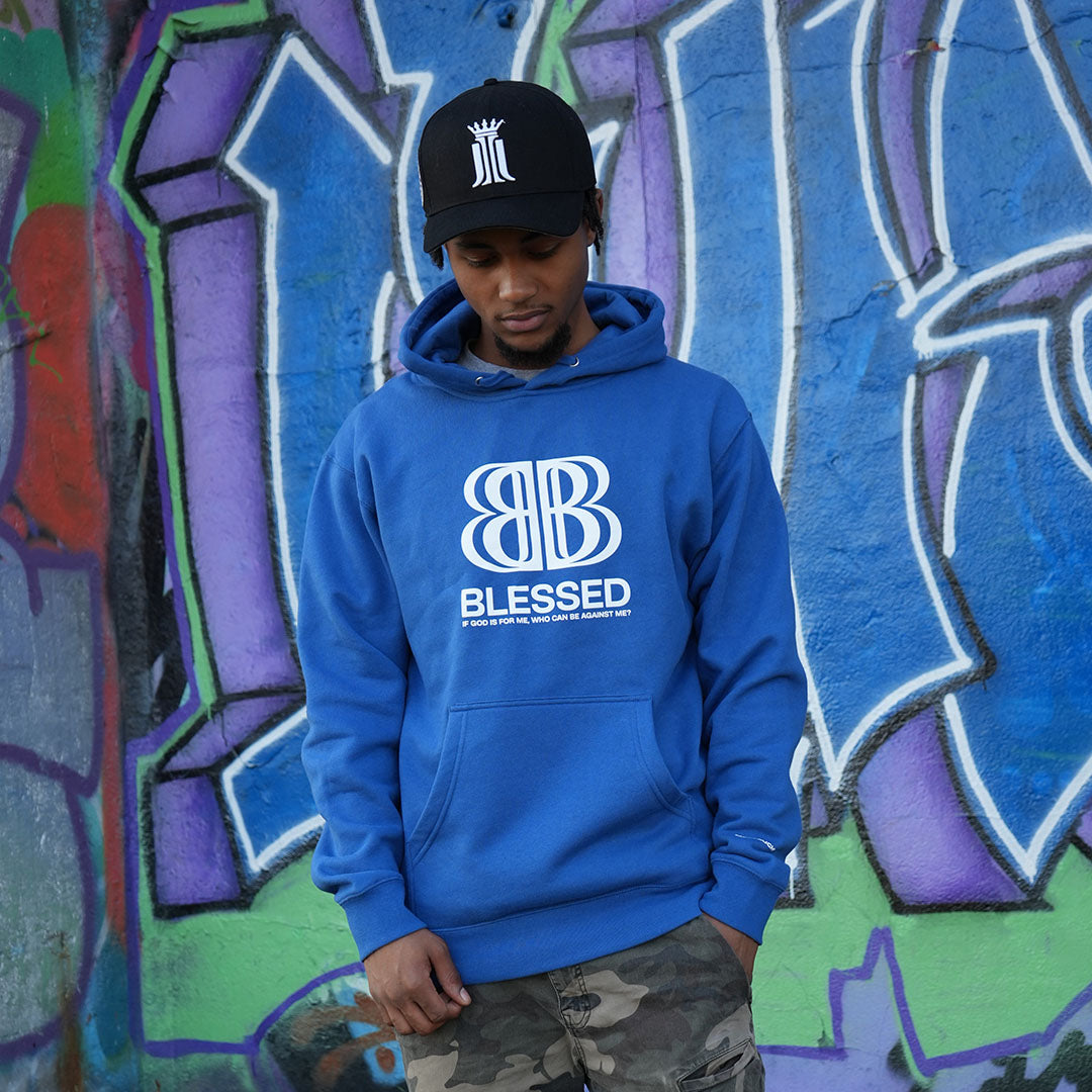 BLESSED-BLUE MIDWEIGHT HOODIE